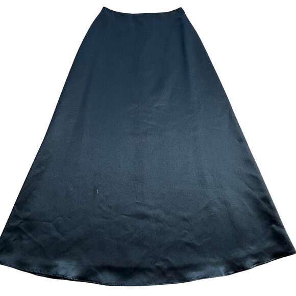 Vintage Jessica McClintock For Gunne Sax Size 3/4 Black A-Line Formal Maxi Skirt - Picture 1 of 15